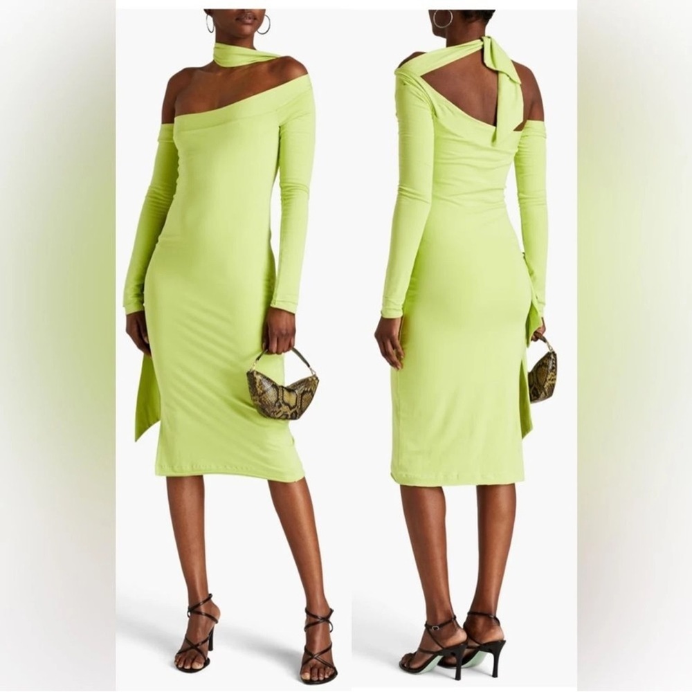 Rotate Birger Christensen Beca Cutout Long Sleeve Dress size 4 US Retail 480$